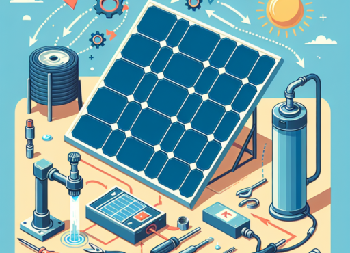 como conectar un panel solar a una bomba de agua