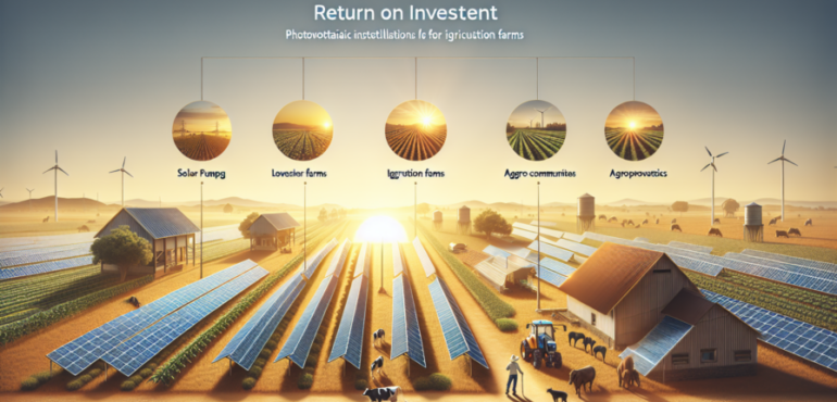 Cómo calcular el retorno de inversión en instalaciones fotovoltaicas para explotaciones de regadío
