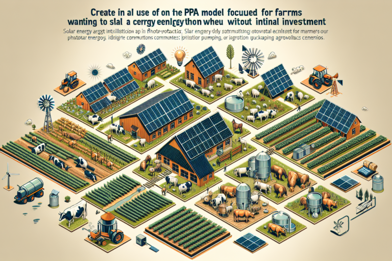 Cómo funciona el modelo PPA para granjas que quieren instalar energía solar sin inversión inicial