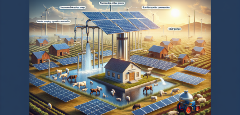 Comparativa entre bombas solares sumergibles y de superficie para explotaciones agrícolas