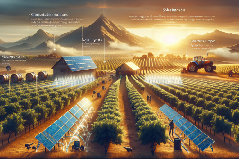 Ventajas del riego solar en viñedos y olivares para reducir el consumo de agua y energía