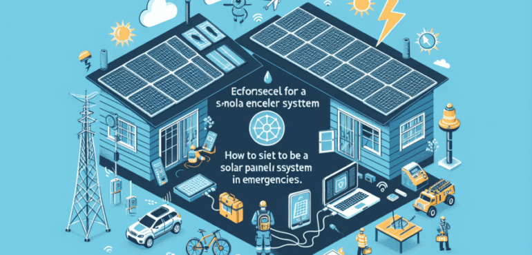 Cómo montar un sistema de placas solares para emergencias