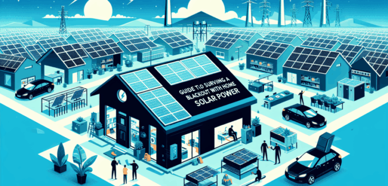 Guía para sobrevivir a un apagón con energía solar en casa