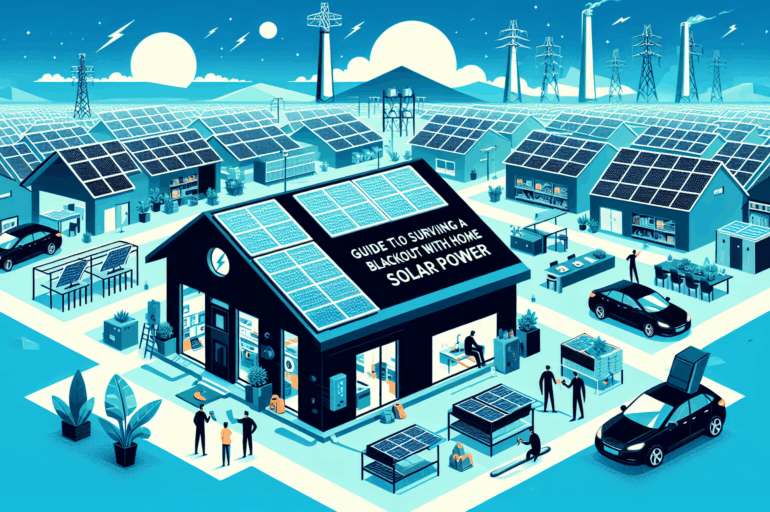 Guía para sobrevivir a un apagón con energía solar en casa