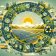 Economía circular en la industria solar: Reciclaje y reutilización de componentes.