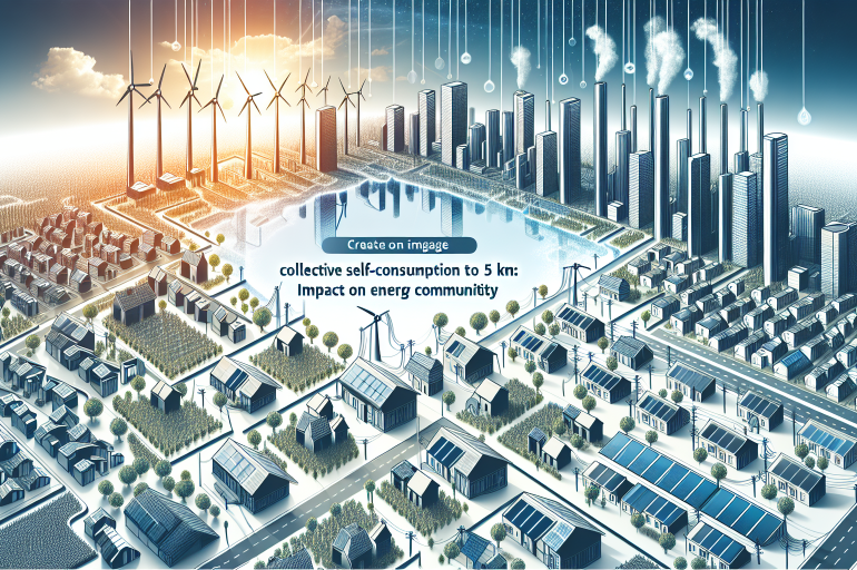 Extensión del autoconsumo colectivo a 5 km: Impacto en comunidades energéticas.