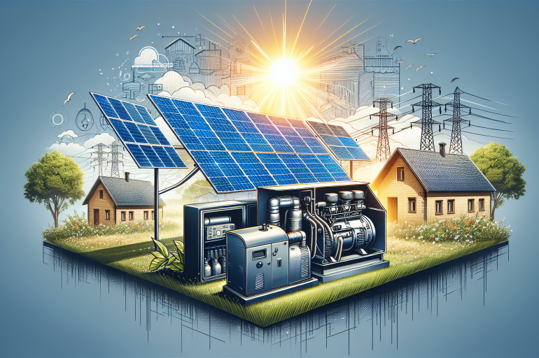 Hibridación de sistemas solares con generadores diésel: Transición energética en zonas rurales.