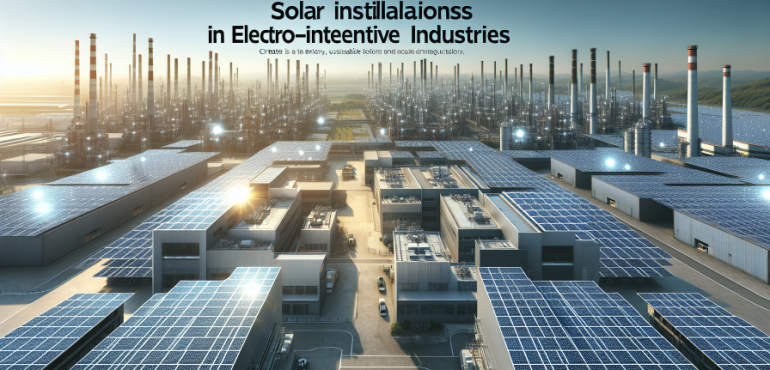 Instalaciones solares en industrias electrointensivas