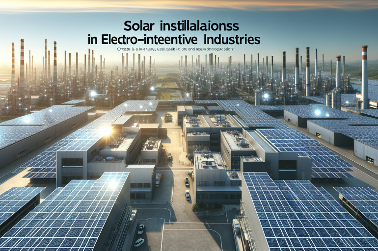 Instalaciones solares en industrias electrointensivas