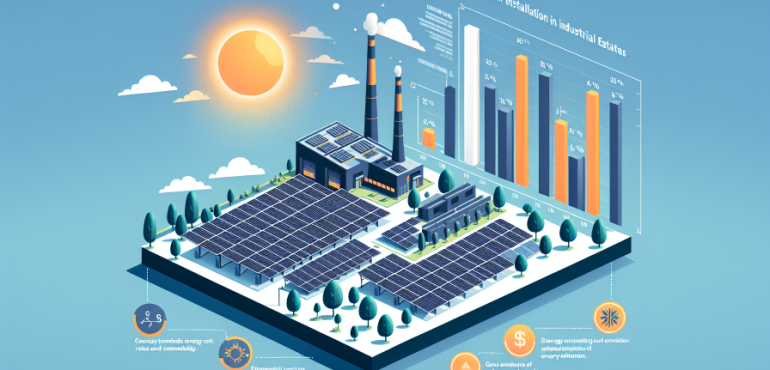 Instalaciones solares en polígonos industriales: Impacto económico y ambiental.