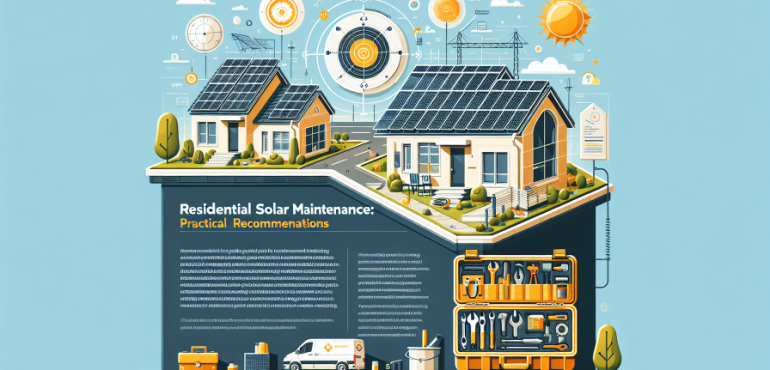 Mantenimiento de instalaciones solares residenciales: Recomendaciones prácticas.