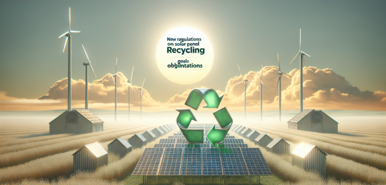 Nuevas normativas sobre reciclaje de paneles solares: Objetivos y obligaciones.